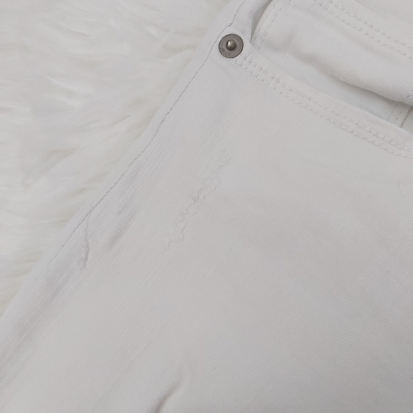 Express Jeans White Ankle Mia Knee Slit Jeans - Picture 4 of 11